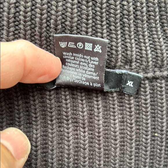 FLIPPA K Men's Black Full-Zip Ribbed Sweater-XL - Picture 3 of 8